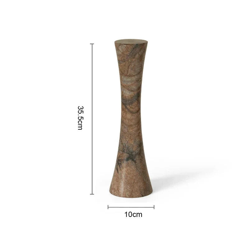 Afralia™ Marble Candle Holders: Wedding Dinning Party Decor Candlesticks