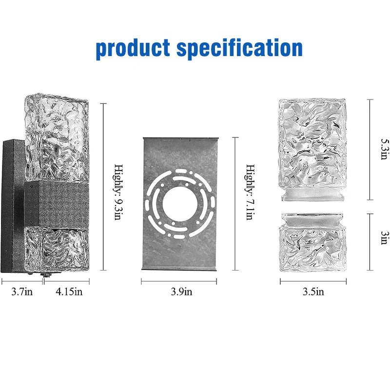 Afralia™ Outdoor LED Wall Light Dusk to Dawn Sensor Matte Black Waterproof Sconce