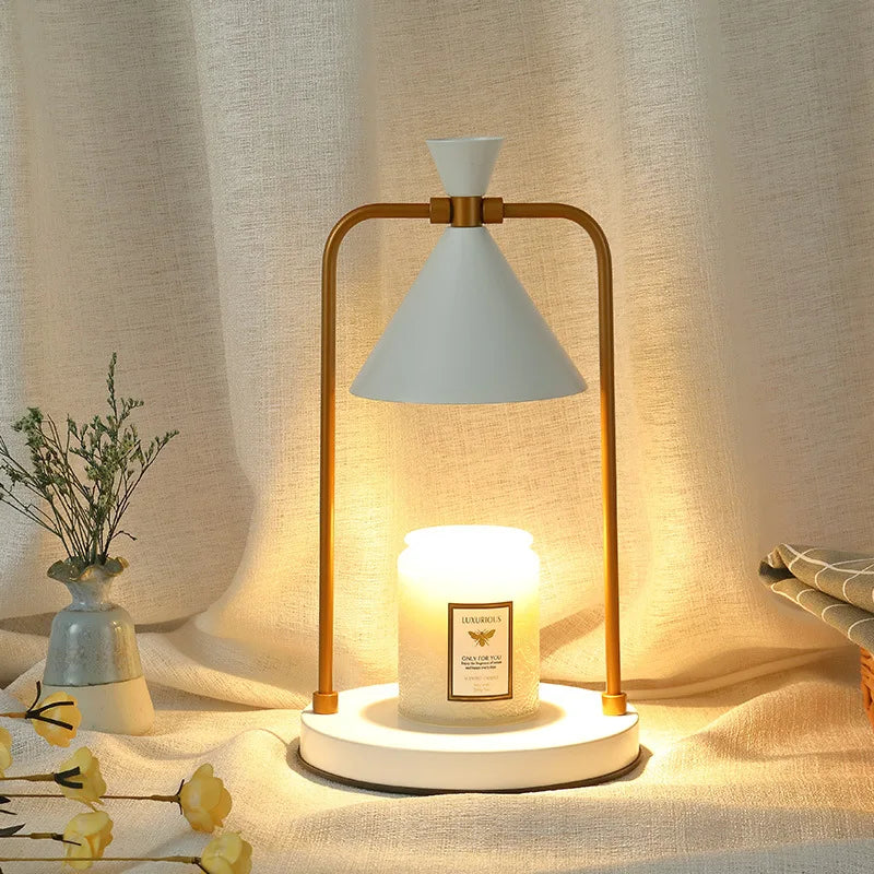 Afralia™ Candle Warmer Lamp: Electric Dimmable Wax Melt Scented Candles - Home Decor