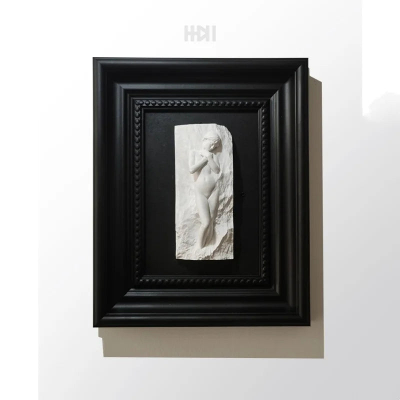 Afralia™ Venus Sculpture Portrait Frame Wall Decoration