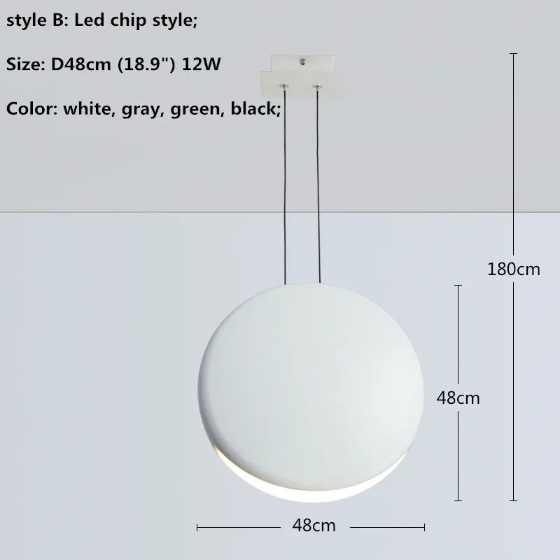 Afralia™ Nordic Bar Modern LED Pendant Light Resin Lustre Dining Room Hanging Lamp