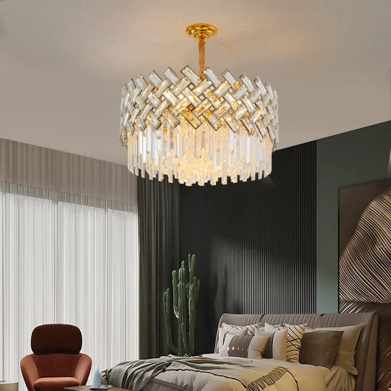 Afralia™ Crystal Chandelier Pendant Lights, Modern Luxury Ceiling Lamp for Home Decoration