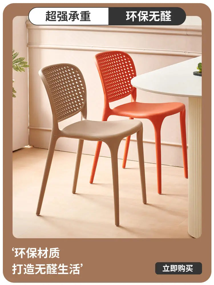 Afralia™ Stackable Dining Chairs with Backrest and Armrests