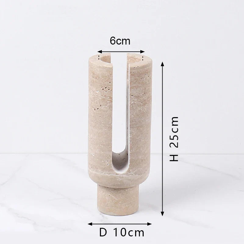 Afralia™ Marble Candle Holder for Wedding Dinning Party Tealight Stand Vintage Decor