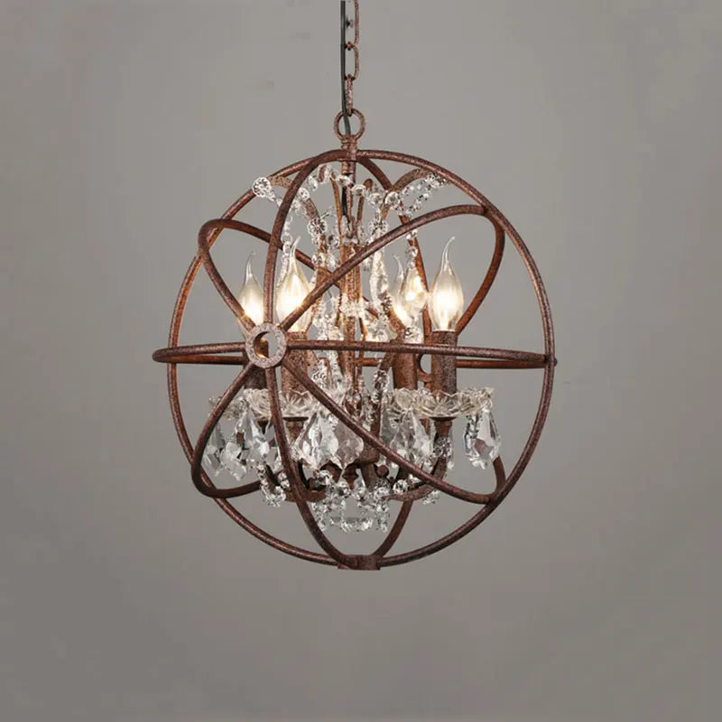 Afralia™ Retro Loft Crystal Chandelier for Bar, Living Room, Clothing Store