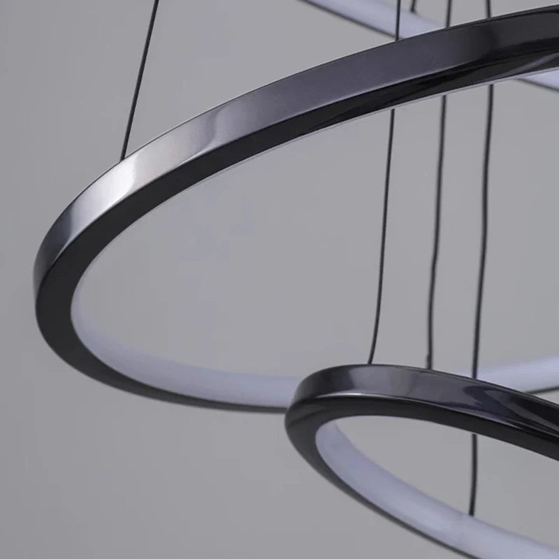 Afralia™ Modern LED Pendant Light Chandeliers for Living Room Staircase Lighting