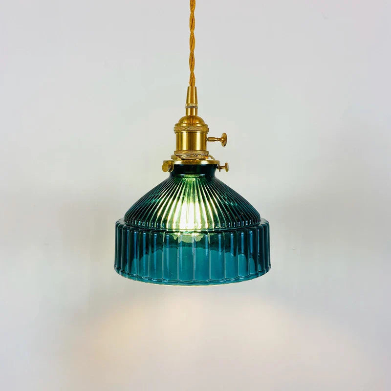 Afralia™ Glass LED Ceiling Chandelier: Modern, Pastoral Color, Small, Simple, Bedroom Lighting
