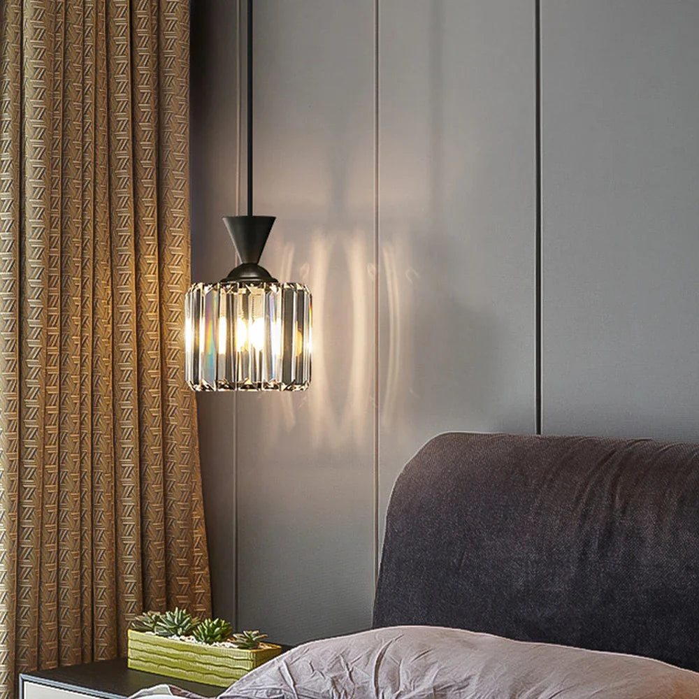 Afralia™ Crystal Pendant Chandelier: Elegant Lighting for Home, Shop, and Cafe
