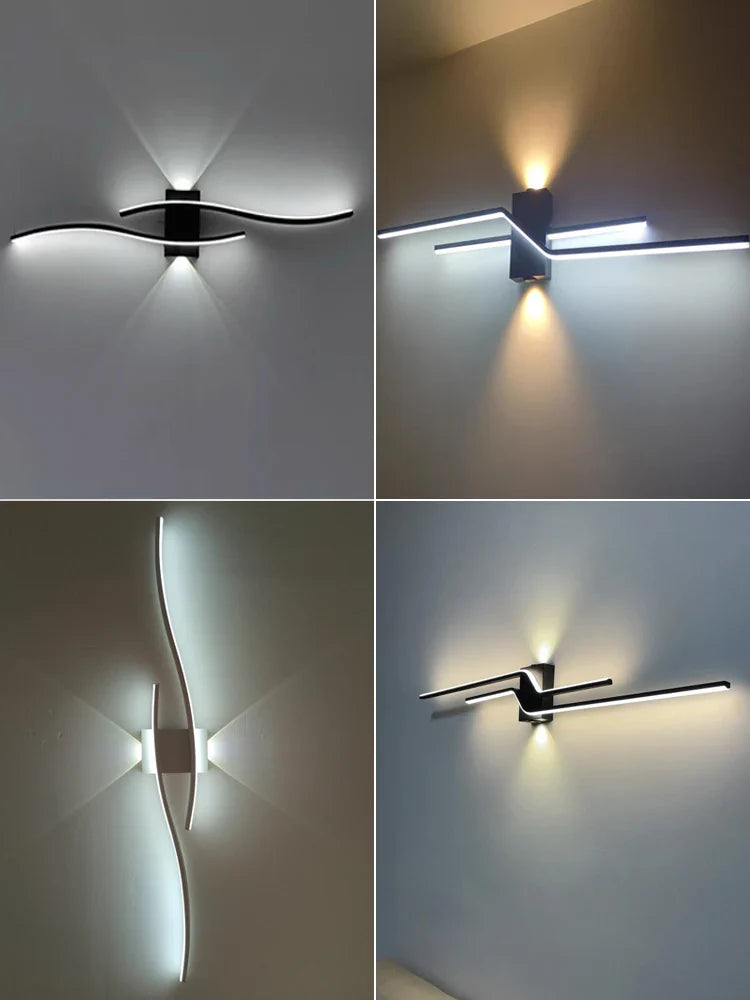 Afralia™ LED Wall Lamp: Modern Long Strip Design for Aisle, Bedroom, Closets - Indoor Sconces Lighting