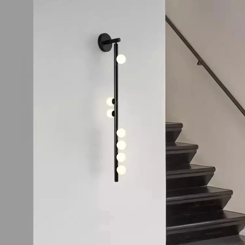 Afralia™ Modern Glass Ball LED Wall Lamp for Living Room, Bedroom, Hotel Stairs Lighting