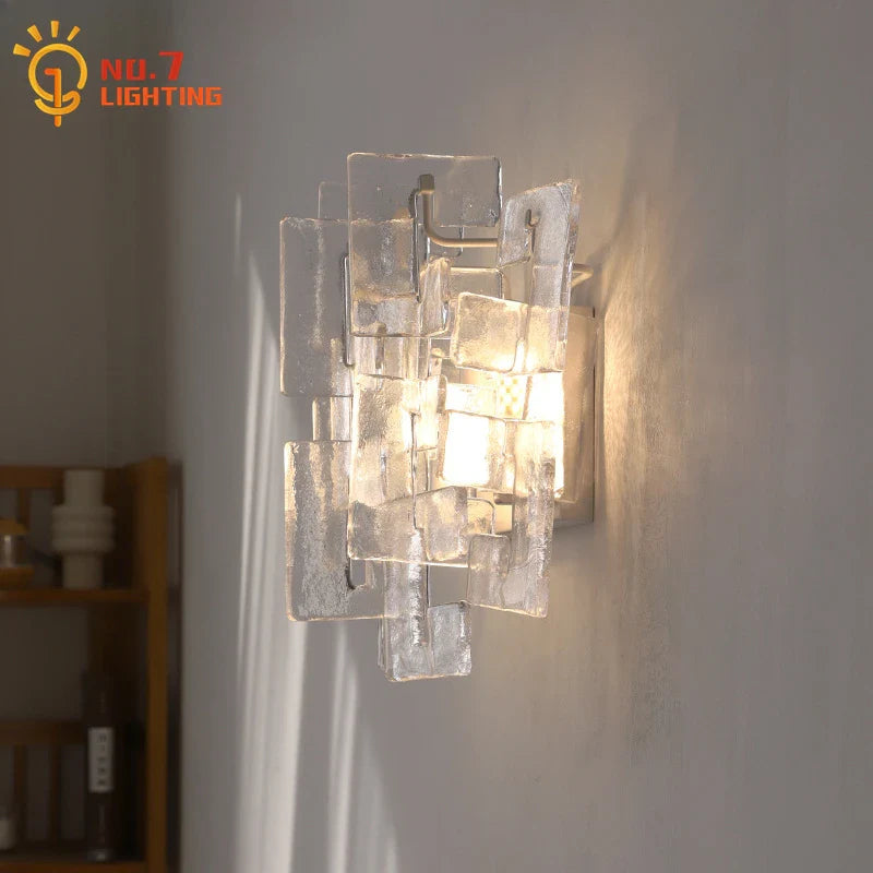 Afralia™ Medieval Glass Wall Lamp: LED G9 French Design Art Decor for Bedroom & Studio