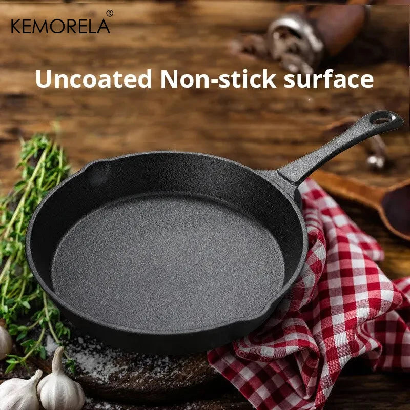 Afralia™ Small Cast Iron Frying Pan - Ideal for Fried Food and Stir-Frying