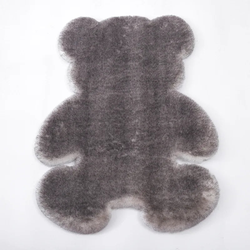 Afralia™ Soft Faux Rabbit Fur Floor Mat | Cozy Carpet for Sofa, Bedroom, Bedside
