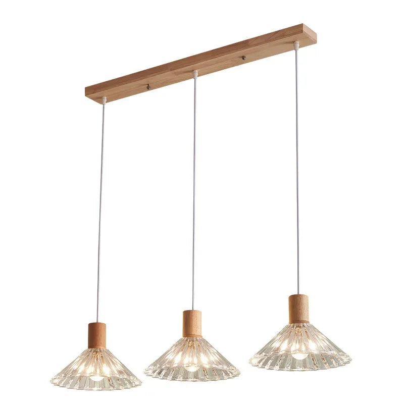 Afralia™ Retro Glass Pendant Lamp for Bedroom, Study, Living Room, Dining Table Decor