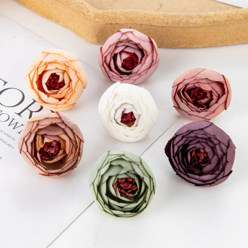 Afralia™ Tea Rose Bud Artificial Flowers for Home Decoration & DIY Crafts