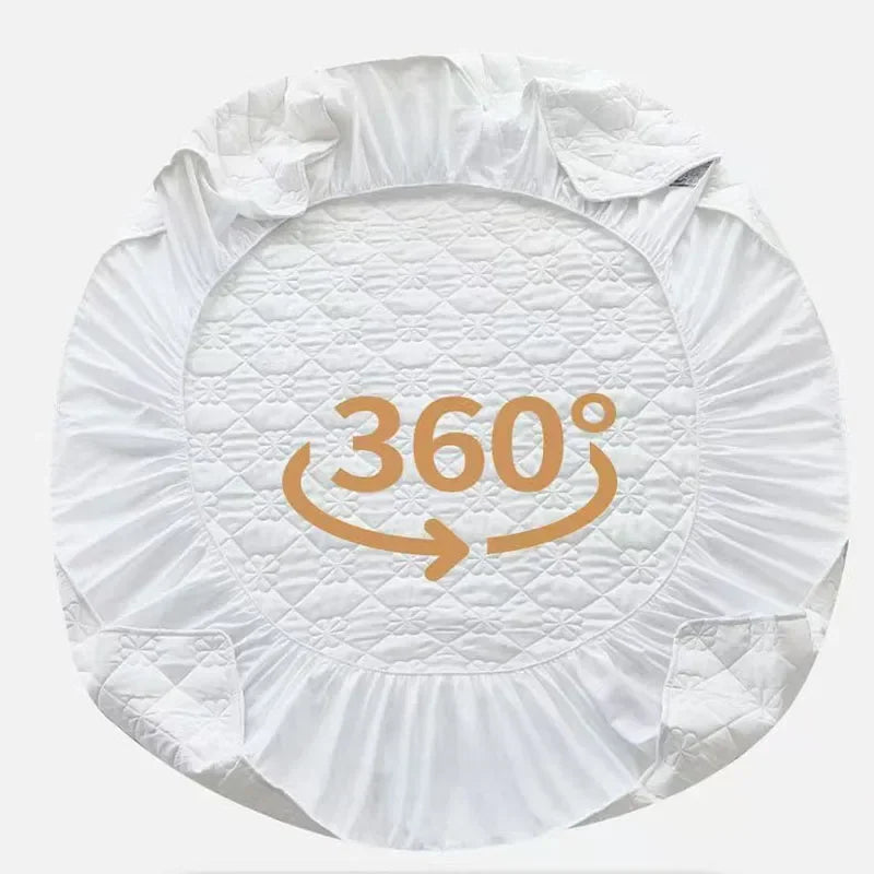 Afralia™ Waterproof Quilted Fitted Sheet Set with Deep Pockets and Silky Touch