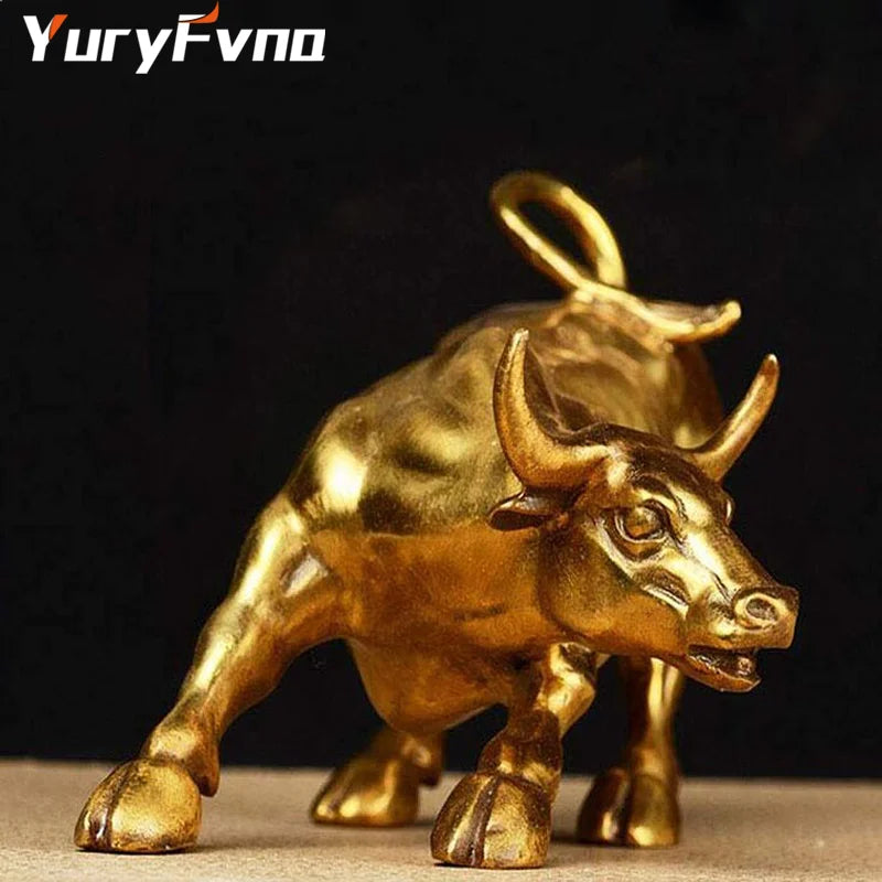 Afralia™ Wall Street Bull Ox Sculpture - Premium Home Office Decoration Gift