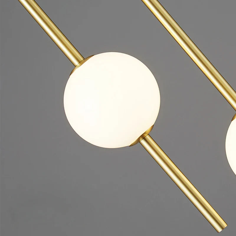 Nordic Glass Ball Pendant Lights by Afralia™ - Modern Chandeliers for Dining Room and Bedroom