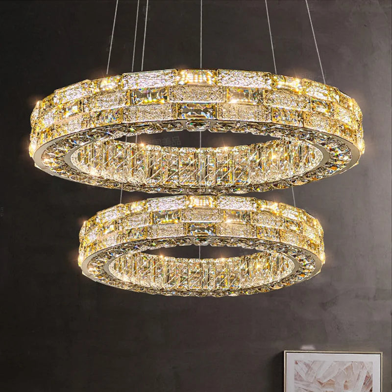 Afralia™ Crystal Pendant Chandelier - Postmodern Nordic Luxury Lighting Fixtures