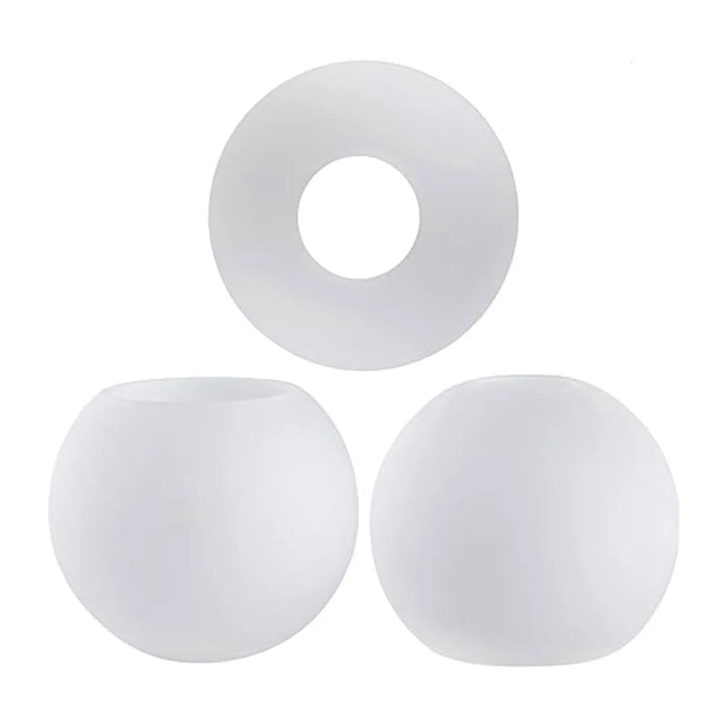 Afralia™ Soft White Glass Shade Replacement for E12 Vanity Lighting