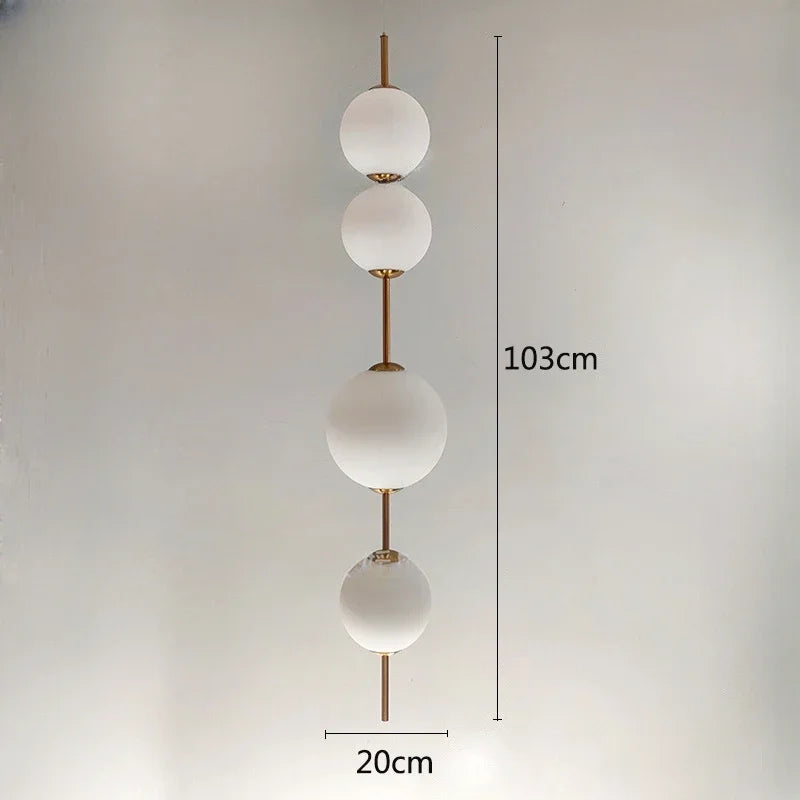 Afralia™ Glass Ball LED Pendant Light for Modern Restaurant, Cafe, Bedroom & Kitchen