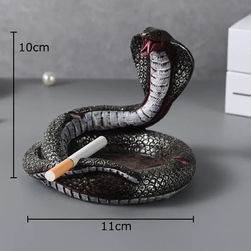 Afralia™ Cobra Ashtray Resin Crafts: Stylish Smoking Accessories for Home and Office
