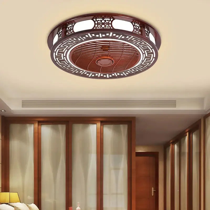 Afralia™ Integrated Invisible Ceiling Fan Lamp Chandelier for Living Room, Dining Room, Bedroom
