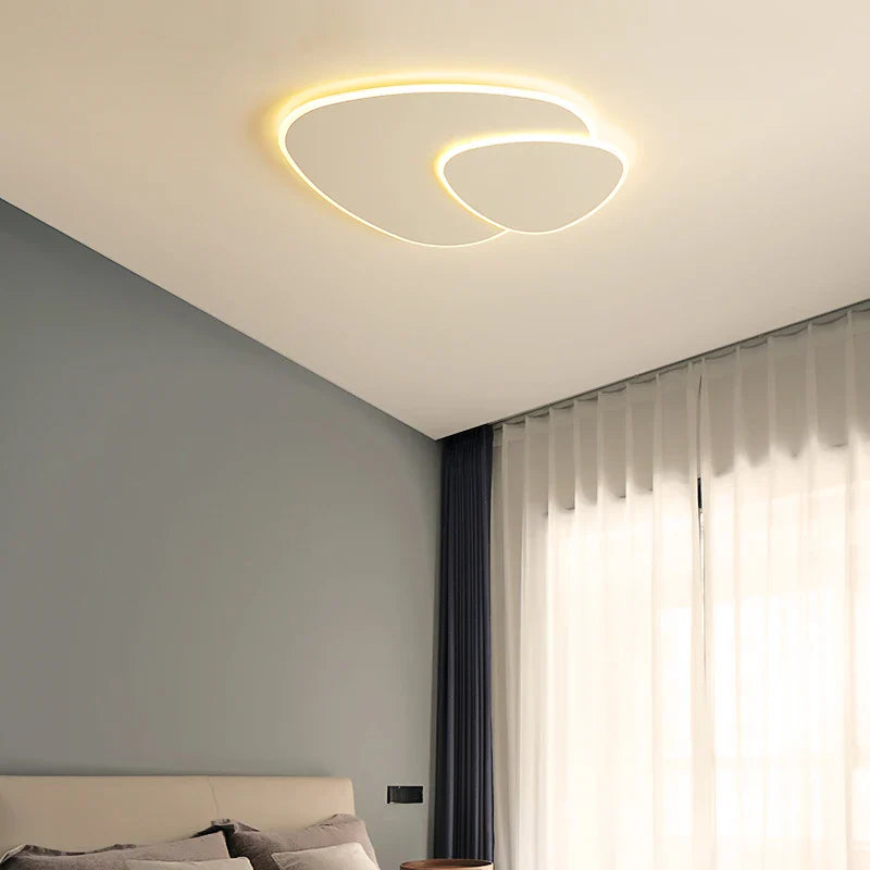 Afralia™ Ultra-Thin Modern Living Room Chandelier for Bedroom Dining Room - Remote Control Indoor Lighting