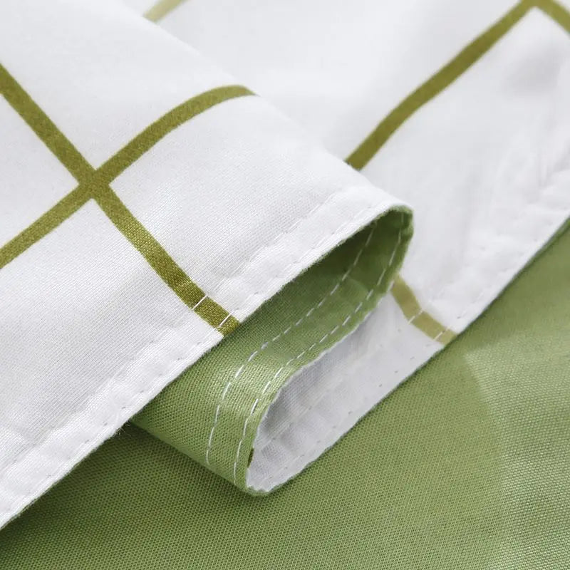 Afralia™ Soft Large Stripe Bedding Set: Brushed Duvet, Sheet, Pillowcases in Nordic Style