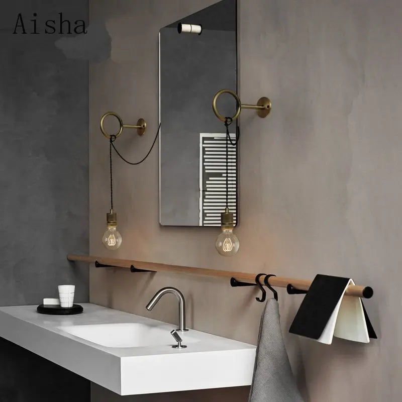 Afralia™ Retro Wall Lamp Attic Decor LED Wall Light Industrial Sonce for Bedroom Stairs EU Plug