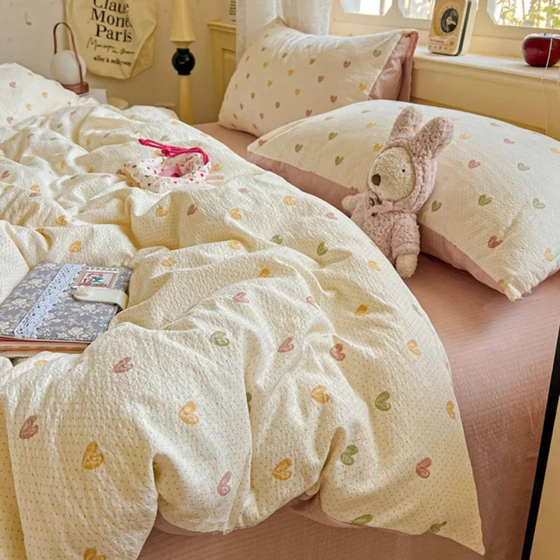 Afralia™ Soft Floral Duvet Cover - Queen King Size Bedding