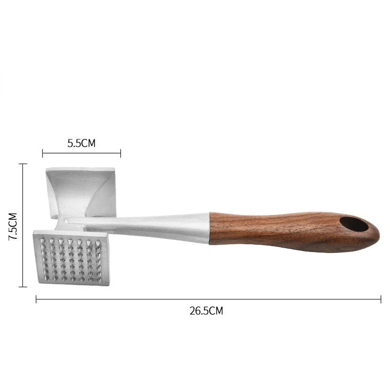 Afralia™ Dual-sided Stainless Steel Meat Tenderizer Hammer