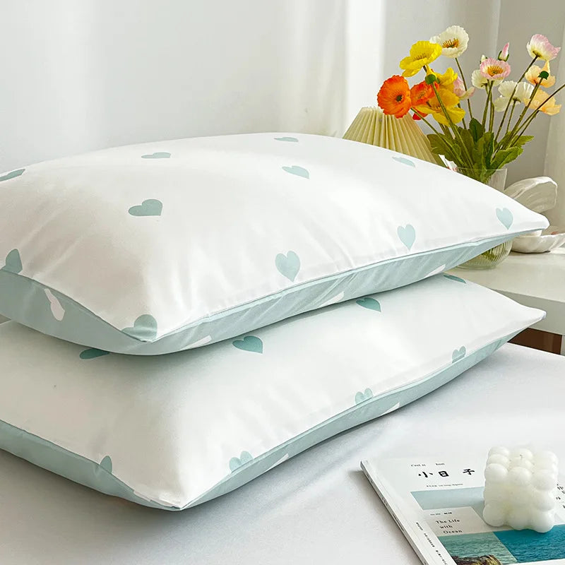 Afralia™ Love Printed Pillowcase Set - Simple Style, 2Pcs