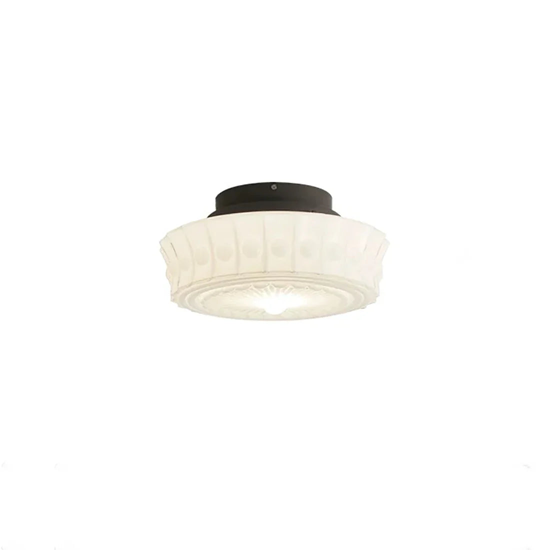 Afralia™ Nordic Bauhaus Retro Bedroom Ceiling Light Glass Fixture