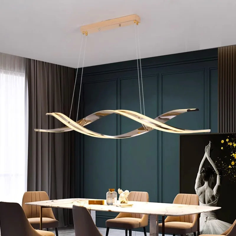 Afralia™ Modern LED Chandeliers Pendant Light Lamps for Living and Dining Room