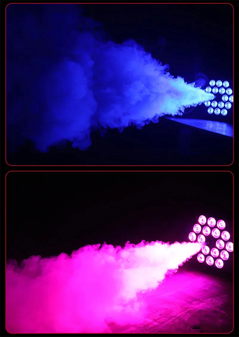 Afralia™ 500W Smoke Machine with 13 Color Lights & Wireless Remote Control