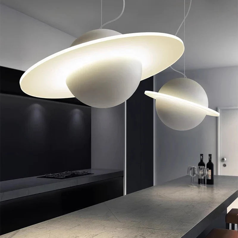 Afralia™ LED Staircase Chandelier | Modern Pendant Lights for Living Room Decor
