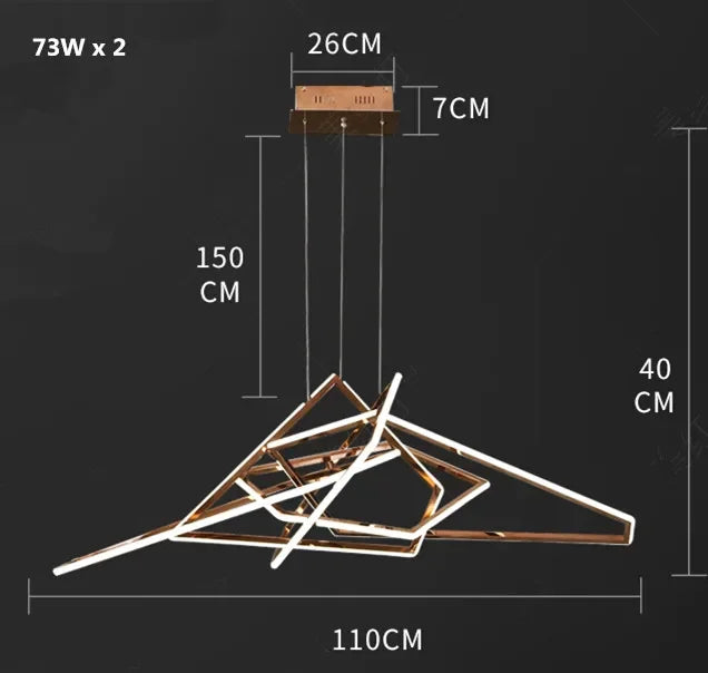 Afralia™ Luxury Foyer LED Pendant Lights for Villa Dining Room Decor