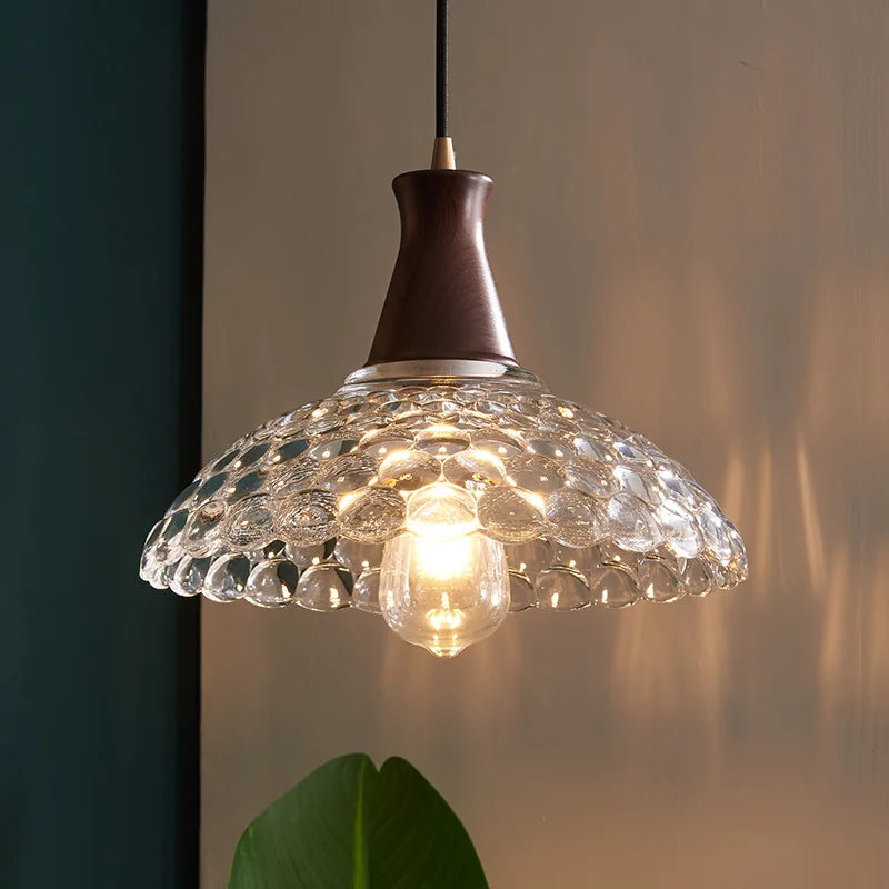 Afralia™ Modern LED Glass Pendant Light for Bedroom Kitchen Dining Room Fixtures