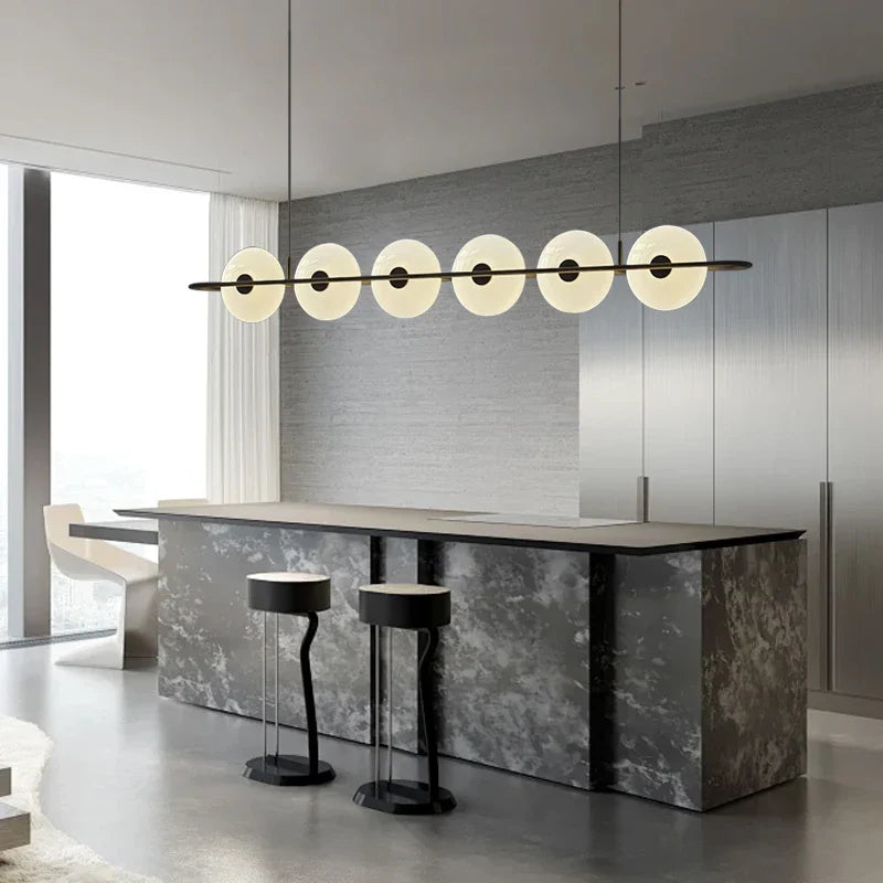 Afralia™ Luxury Aluminum Glass Pendant Light 2025 for Dining Room & Bar Decor.