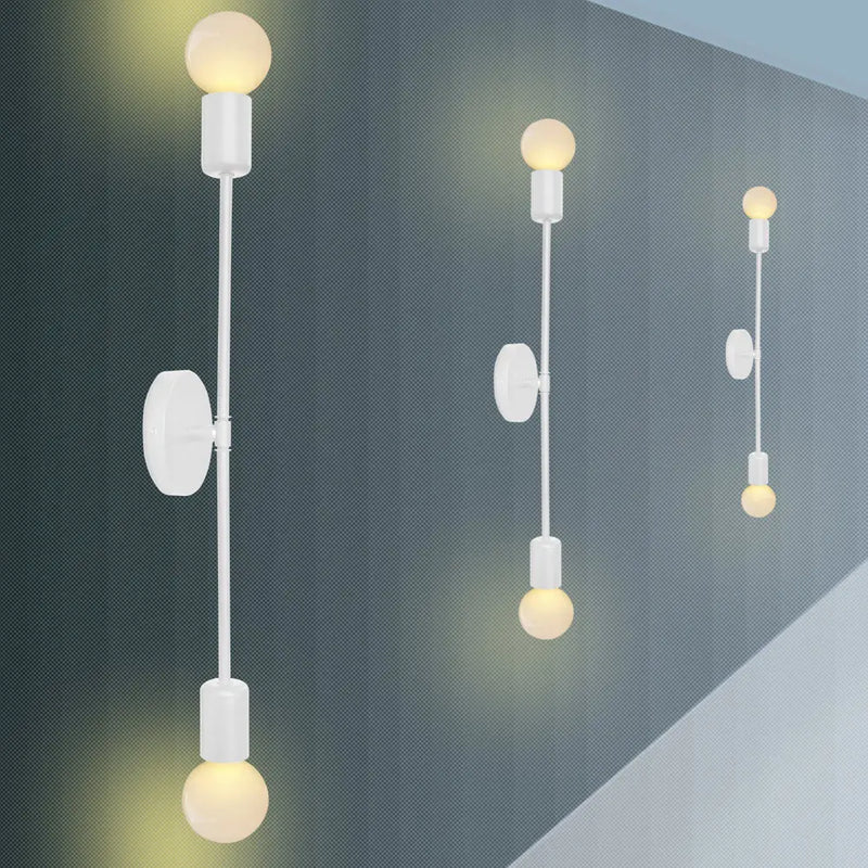 Afralia™ Modern Nordic Double Heads Wall Lamps for Living Room & Bathroom Lighting