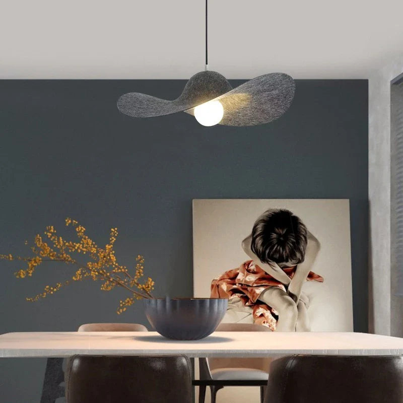 Afralia™ Modern Felt Pendant Lights Kitchen Island Hanging Lamp LED Dining Table Light