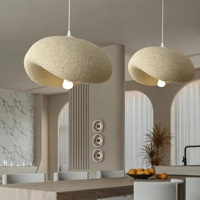 Afralia™ Wabi Sabi Chandelier: Japanese Style Pendant Lamps for Kitchen, Living Room, Bedroom