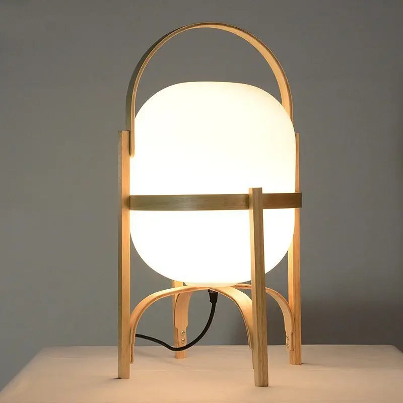 Afralia™ Bamboo LED Desk Lamp: Modern, Simple, and Stylish Table Light for Home Decor