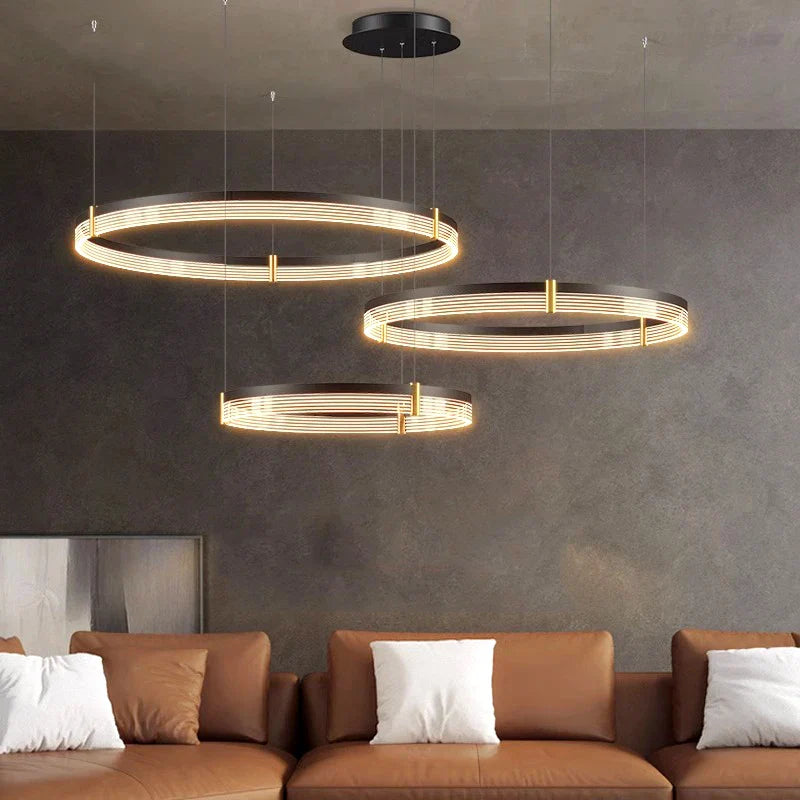 Afralia™ Modern Indoor Pendant Light Chandelier for Dining and Living Room