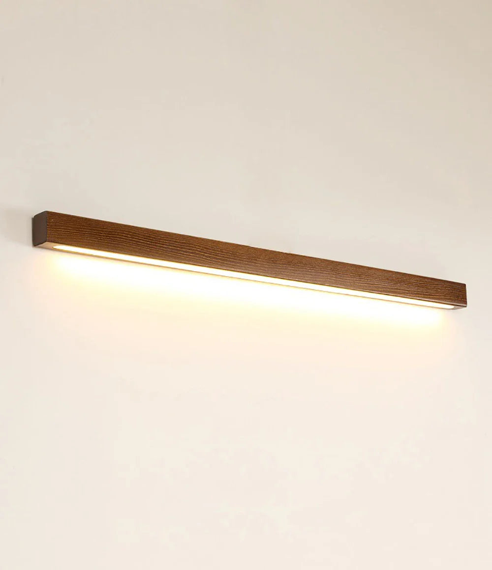 Afralia™ Wooden LED Tricolor Wall Lights for Living Bedroom Study Hotel