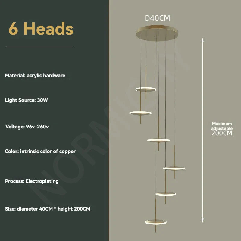 Afralia™ Nordic Black Chandelier Living Room Crystal Pendant Light