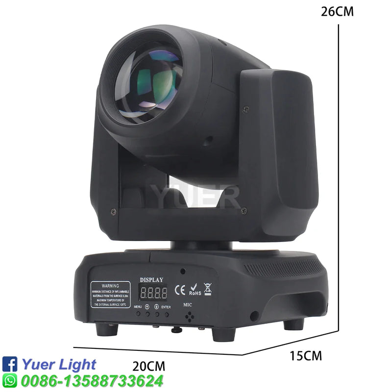 Afralia™ 100W Mini Beam RGBW 4in1 LED Moving Head Light - DMX Control Disco Spotlight