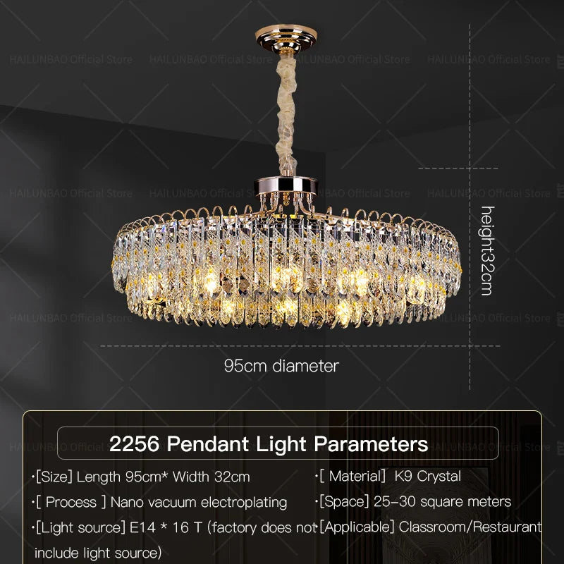Afralia™ Crystal Chandelier: Modern Luxury for Living Room, Restaurant, Hotel Lobby