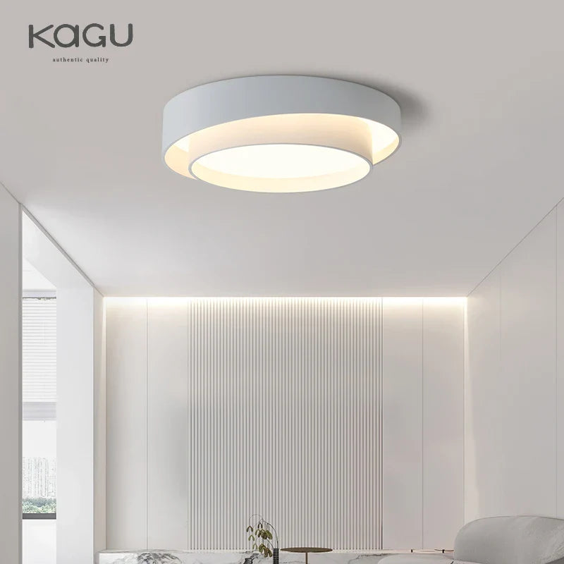 Afralia™ Modern Copper Ceiling Light for Living Room Bedroom Decor